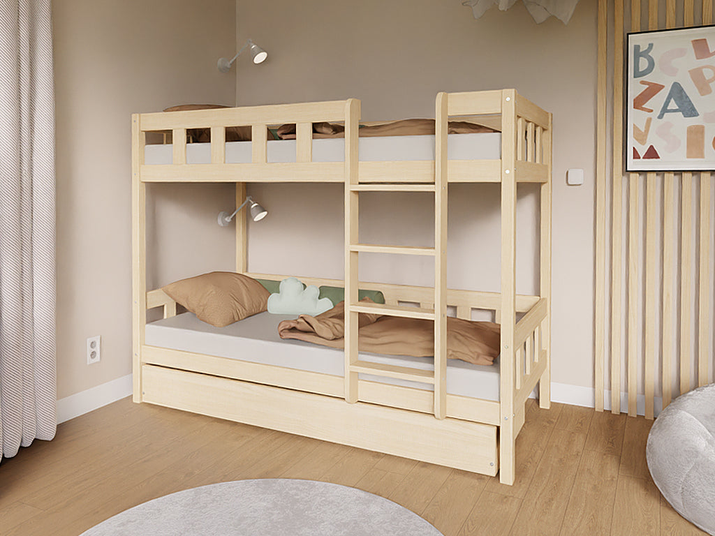 Benlemi Stapelbed PLOTTY — 90×200 met ladder