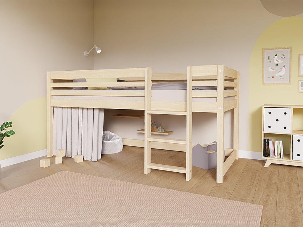 Benlemi TULY halfhoogslaper 90x200 met ladder