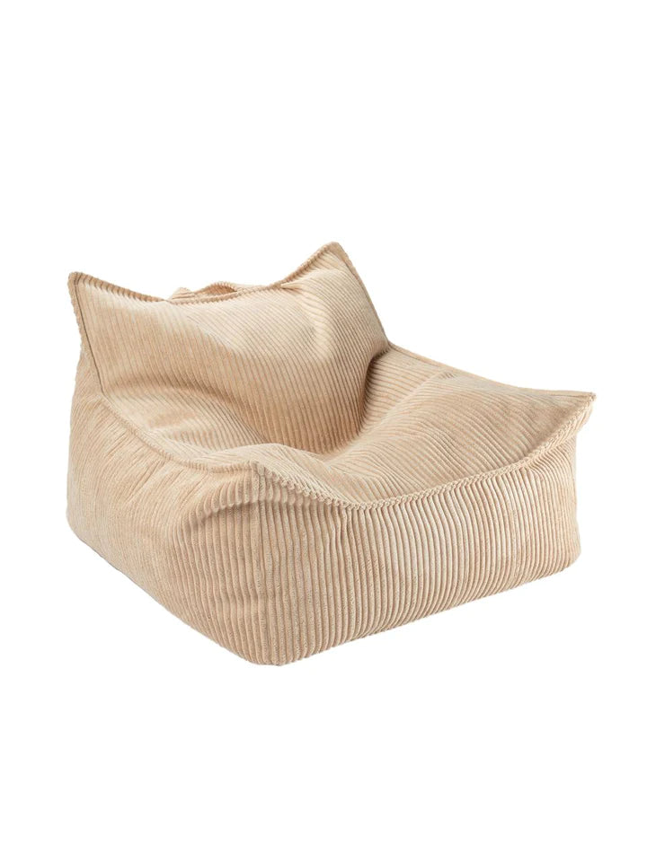 Wigiwama Brown Sugar Beanbag Chair - Ribstof zitzak