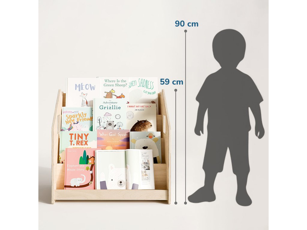 BusyKids Montessori kinderboekenkast gebruik
