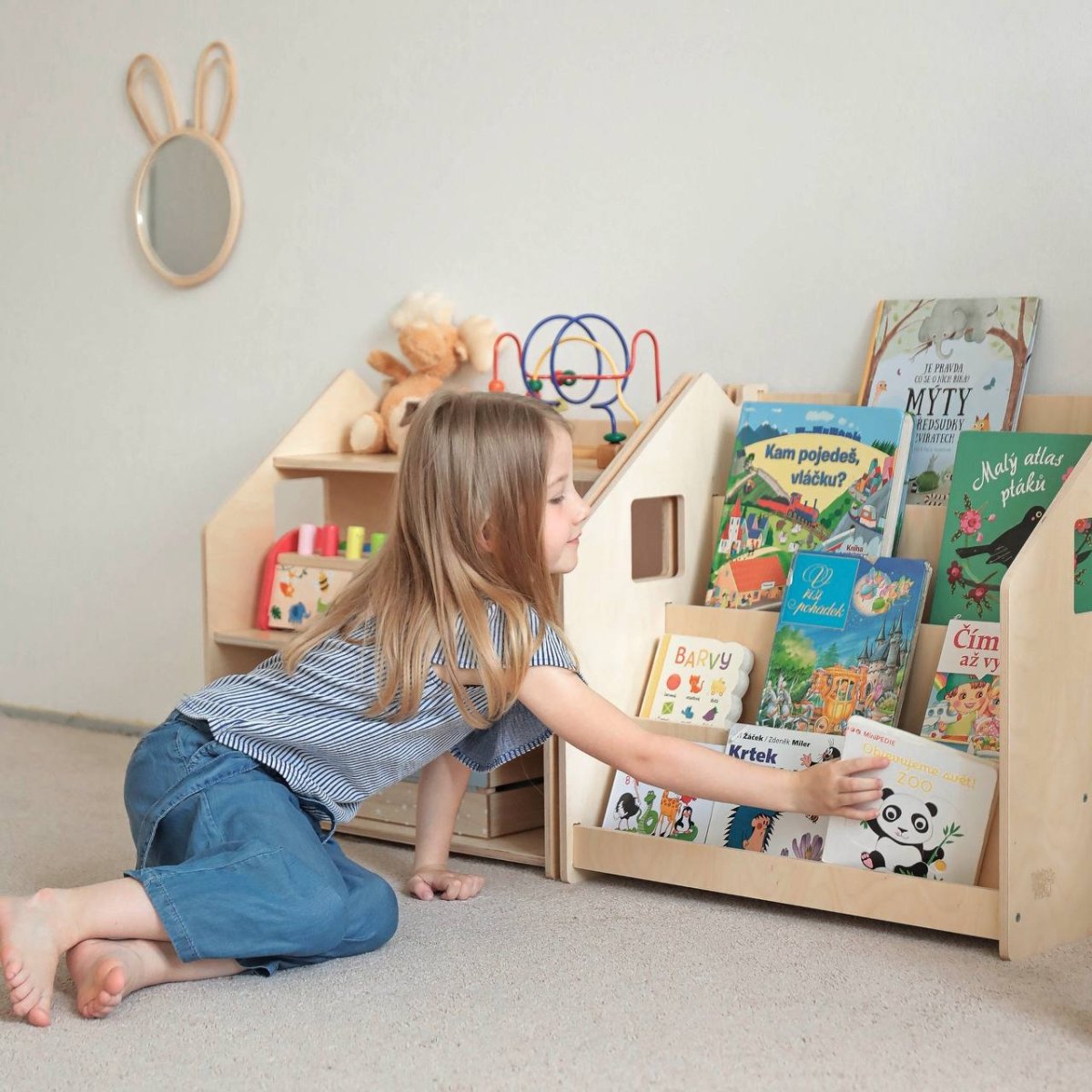 BusyKids Set aus Bücherregal und Spielzeugregal – Limited Edition