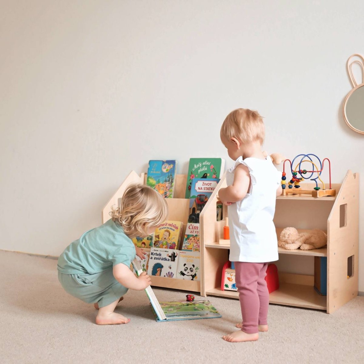 BusyKids Set aus Bücherregal und Spielzeugregal – Limited Edition