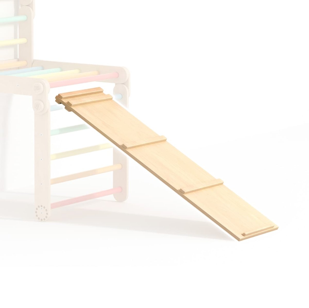 Rutsch- und Kletterbrett aus Holz für ein Pikler-Kletterdreieck