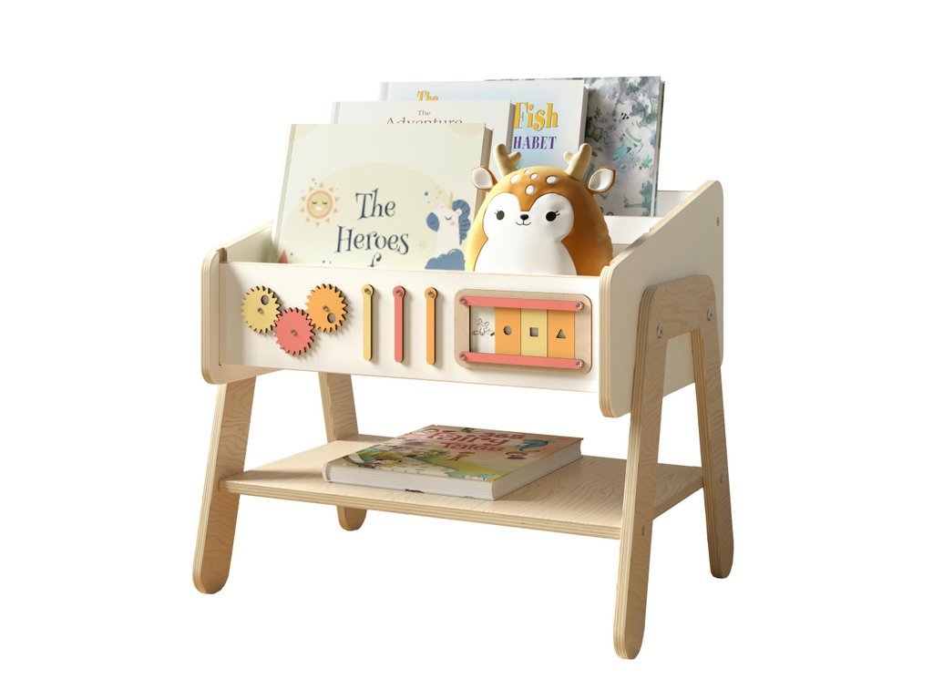 BusyKids LILU Kinderbücherregal mit frontalen Buchablagen