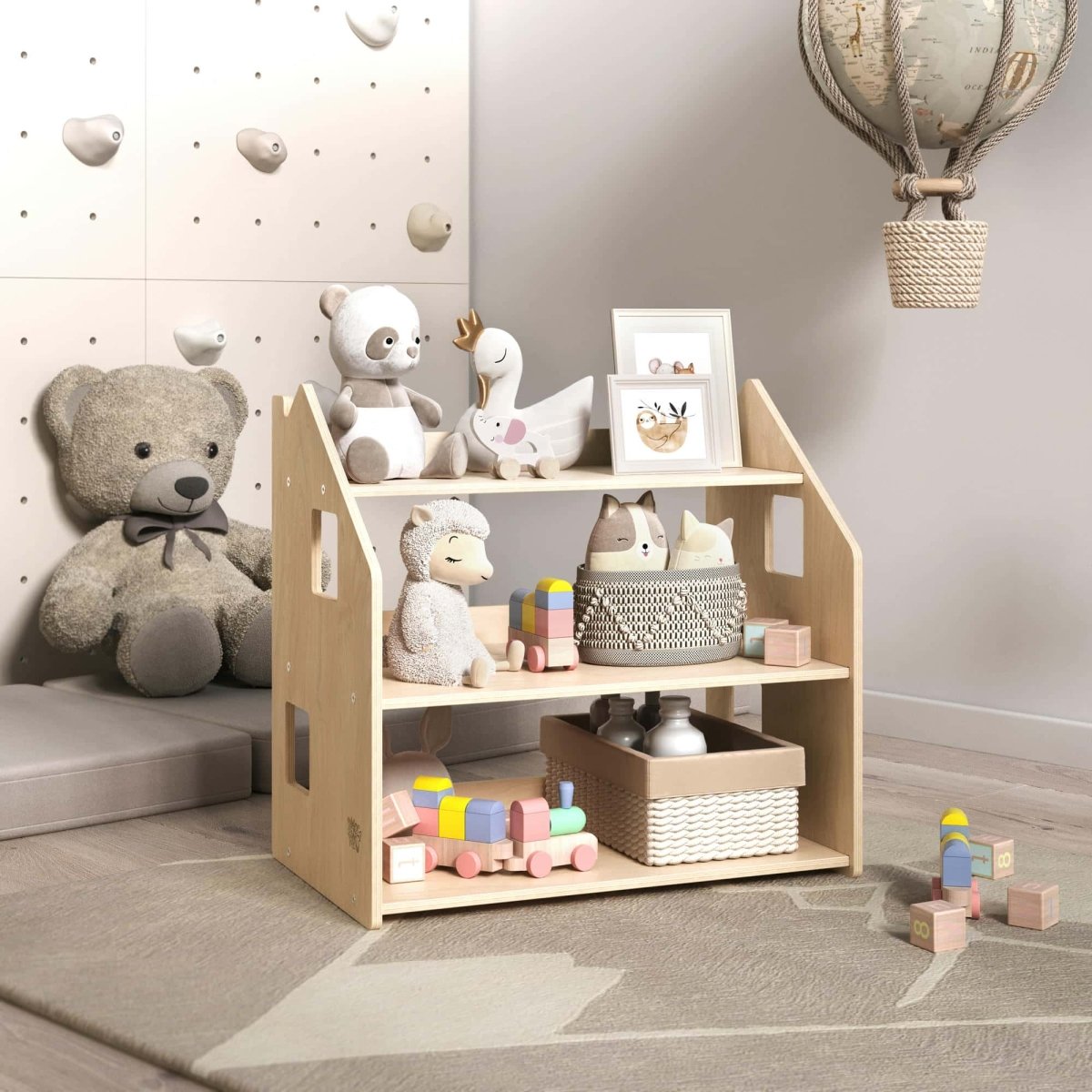BusyKids Spielzeugregal – Natur