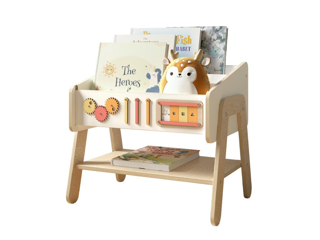 BusyKids LILU kinderboekenkast met frontale boekenplanken