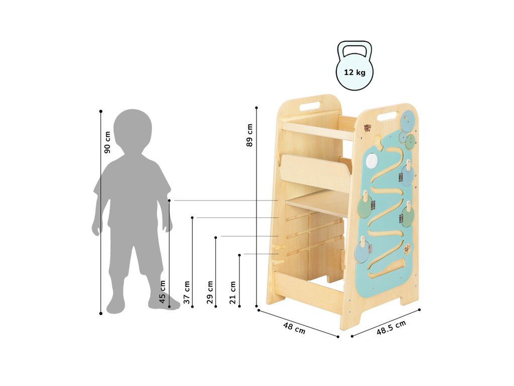 BusyKids Play XL mint uitvoering afmetingen
