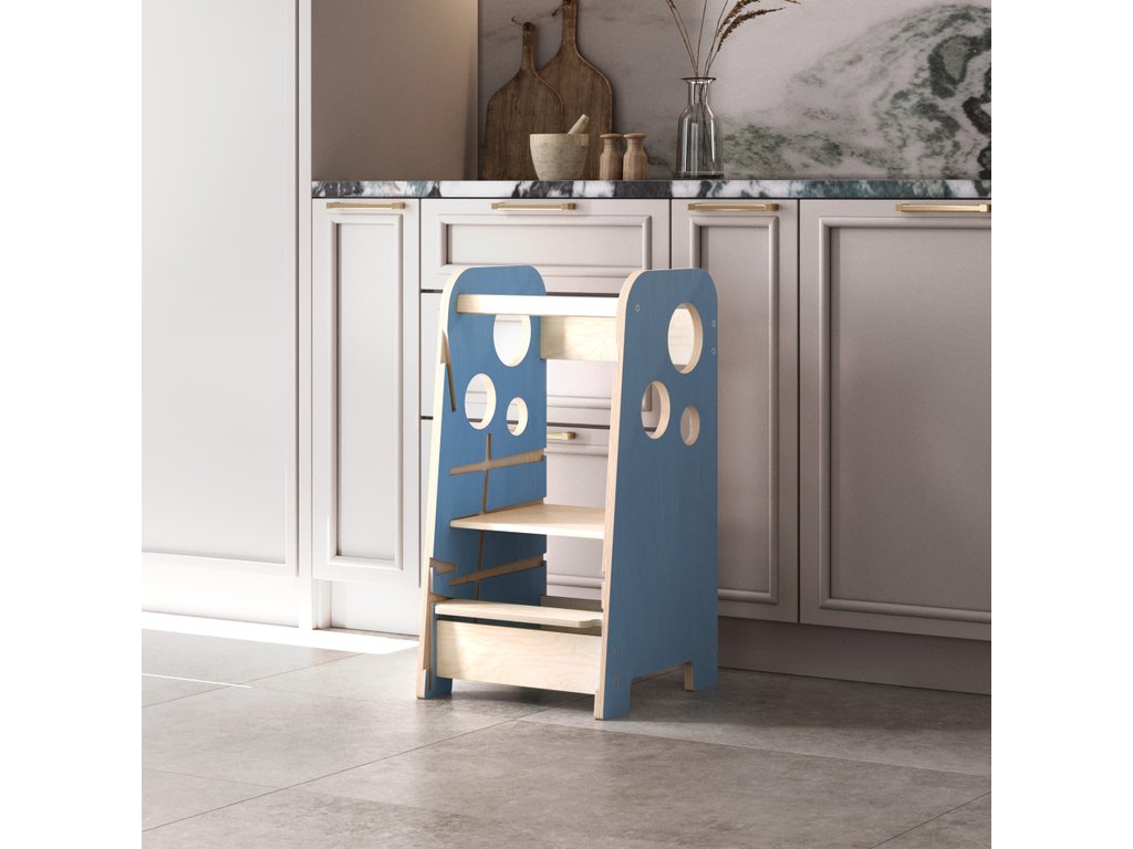 BusyKids 3-in-1 leertoren – roze of lichtblauw – foto 3