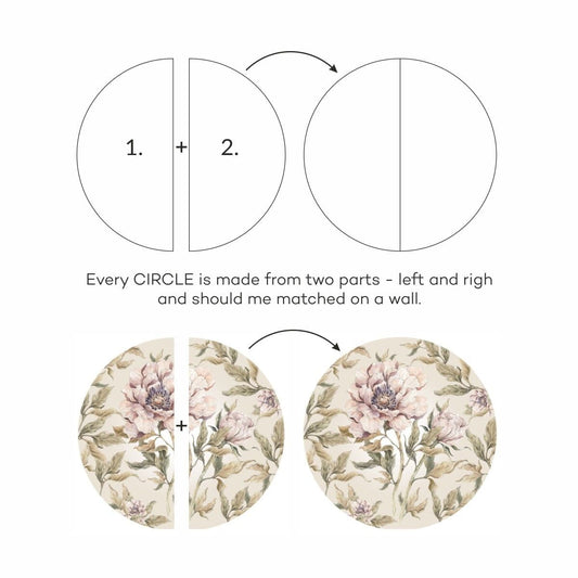 Pfingstrose im Kreis