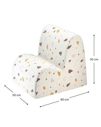 Wigiwama Terrazzo Marble Cloud Chair - geweven kinderstoel