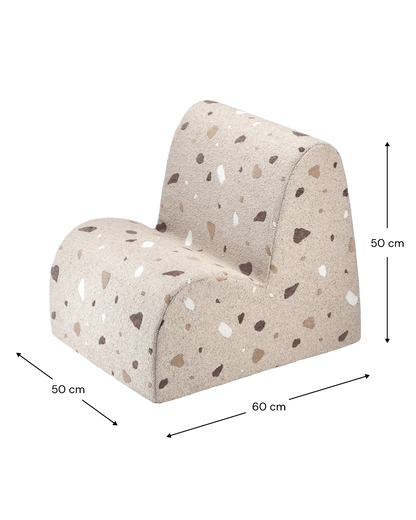 Wigiwama Terrazzo Sand Cloud Chair - geweven kinderstoel