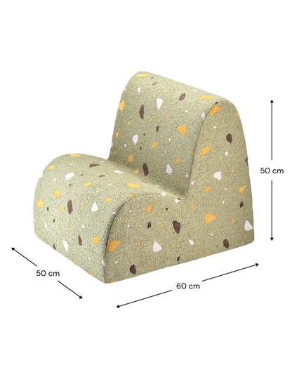 Wigiwama Terrazzo Moss Cloud Chair - geweven kinderstoel