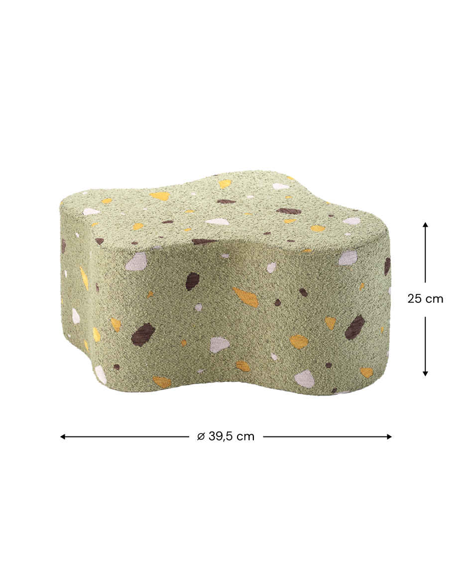 Terrazzo Moss Cloud Pouffe