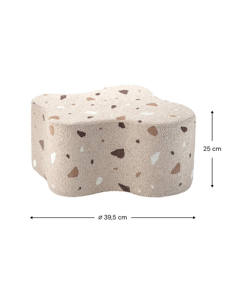 Terrazzo Sand Cloud Pouffe