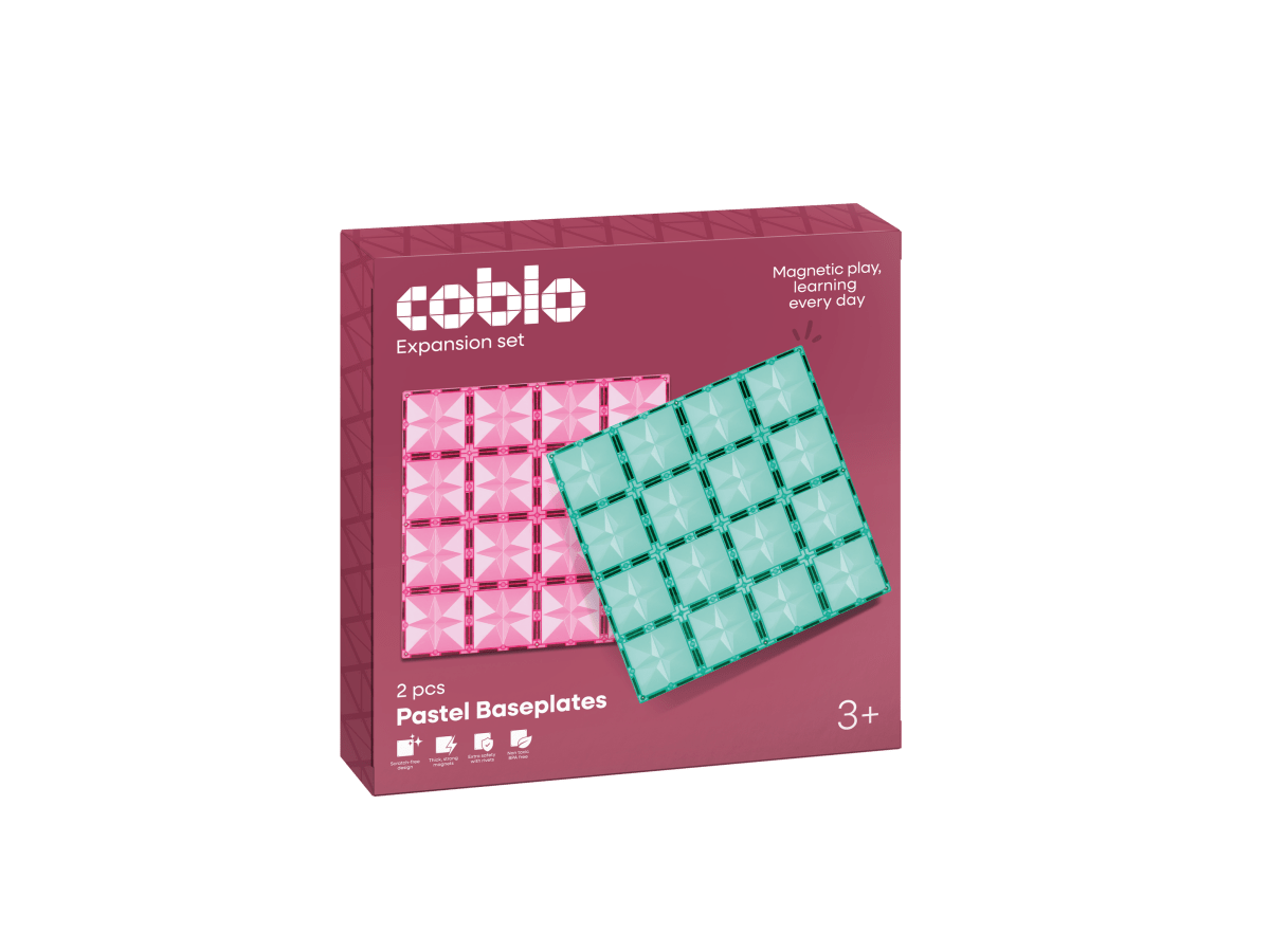 Coblo Grundplatten Pastel – 2 Stück, Verpackung