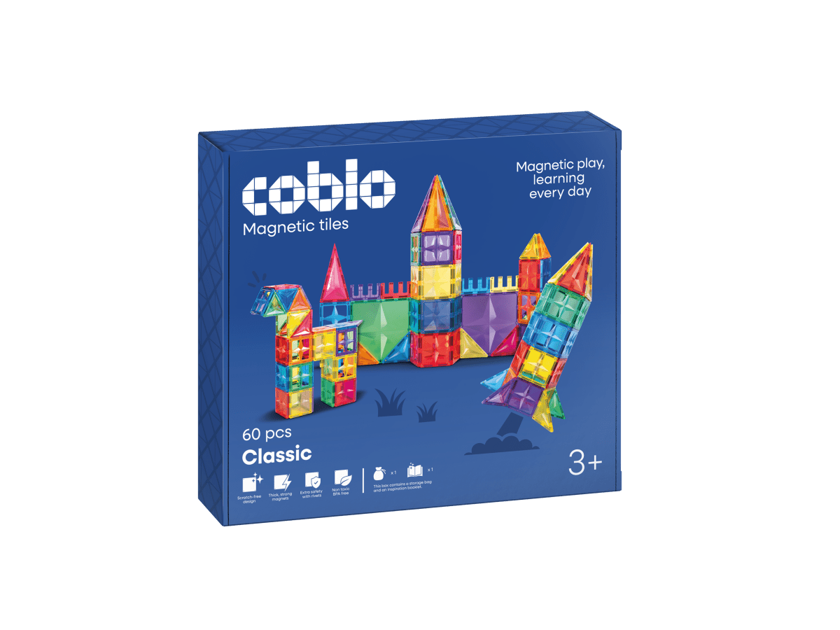 Coblo Magnetfliesen Classic – 60 Stück, Verpackung
