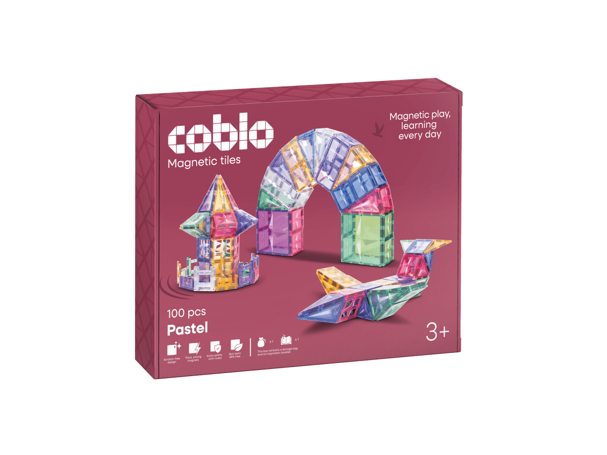 Coblo Magnetfliesen Pastel – 100 Stück, Verpackung