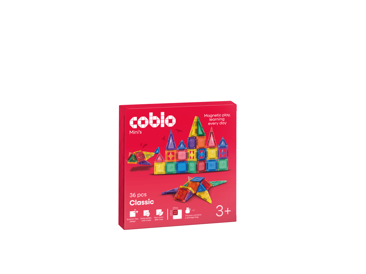 Coblo Mini-Magnetfliesen – 36 Stück, Verpackung
