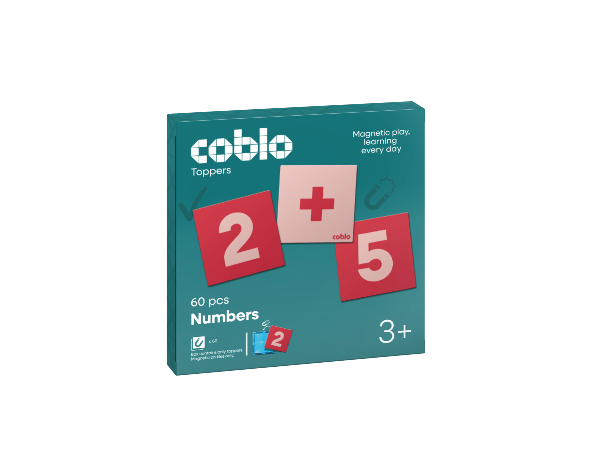 Coblo Toppers Zahlen – 60 Stück, Verpackung