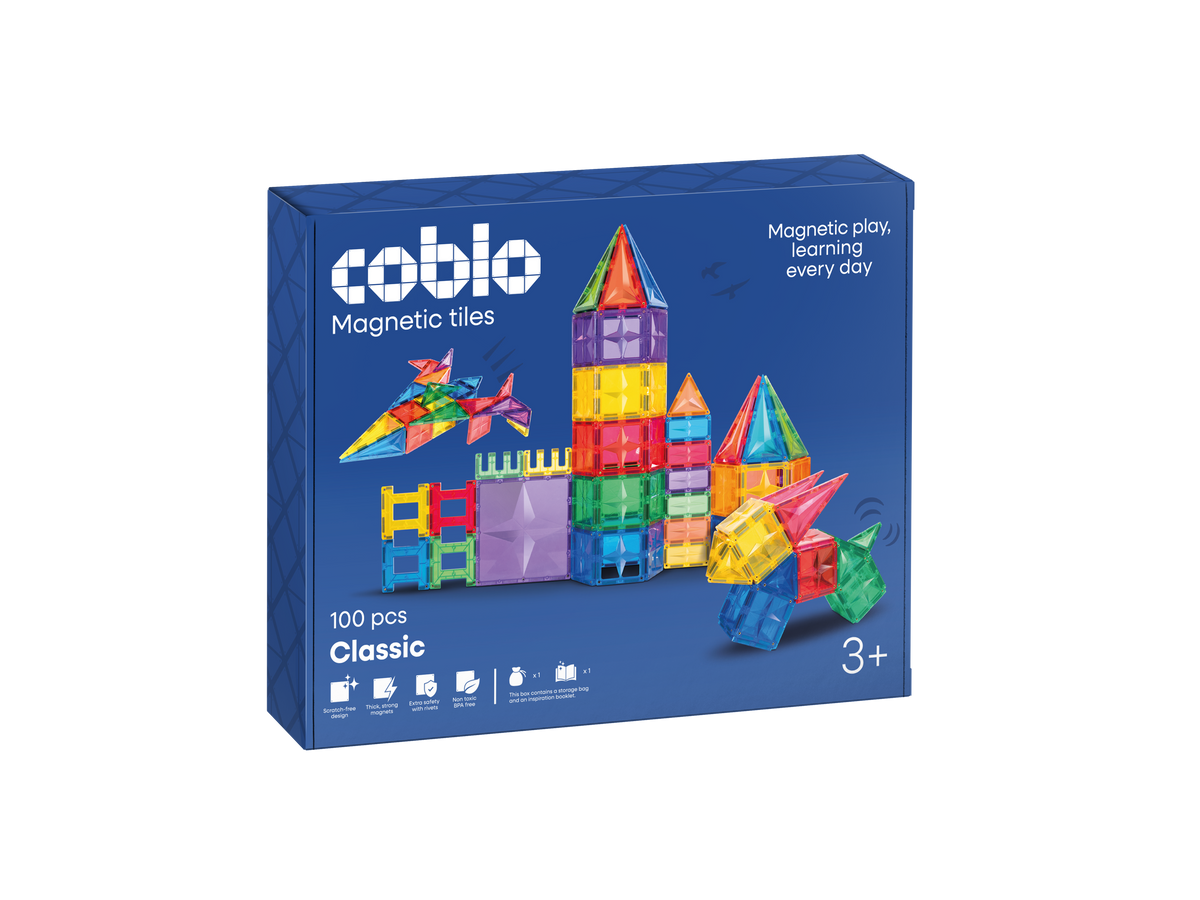 Coblo magnetische tegels Classic 100 stuks verpakking