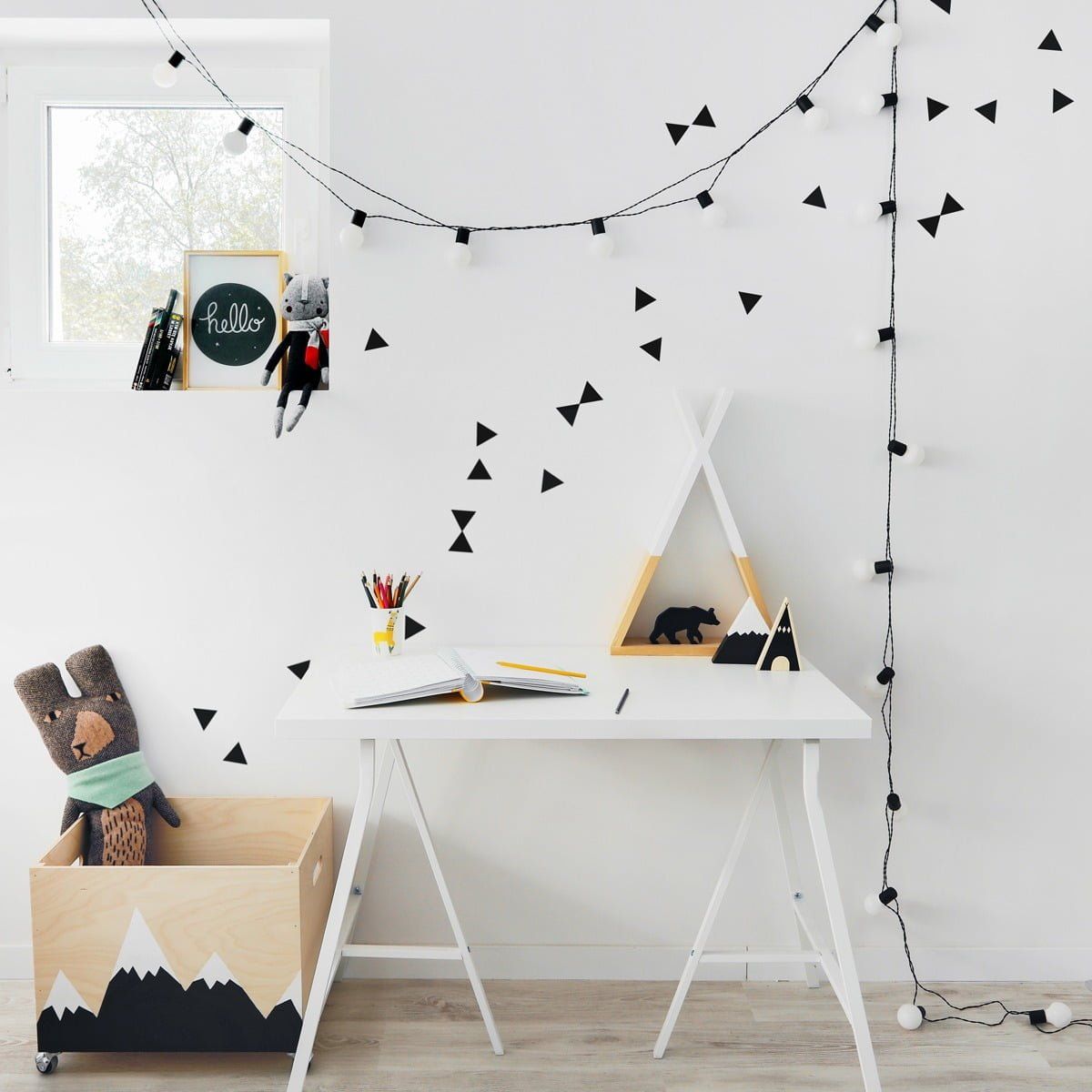 Miniset: Dreiecke Schwarz