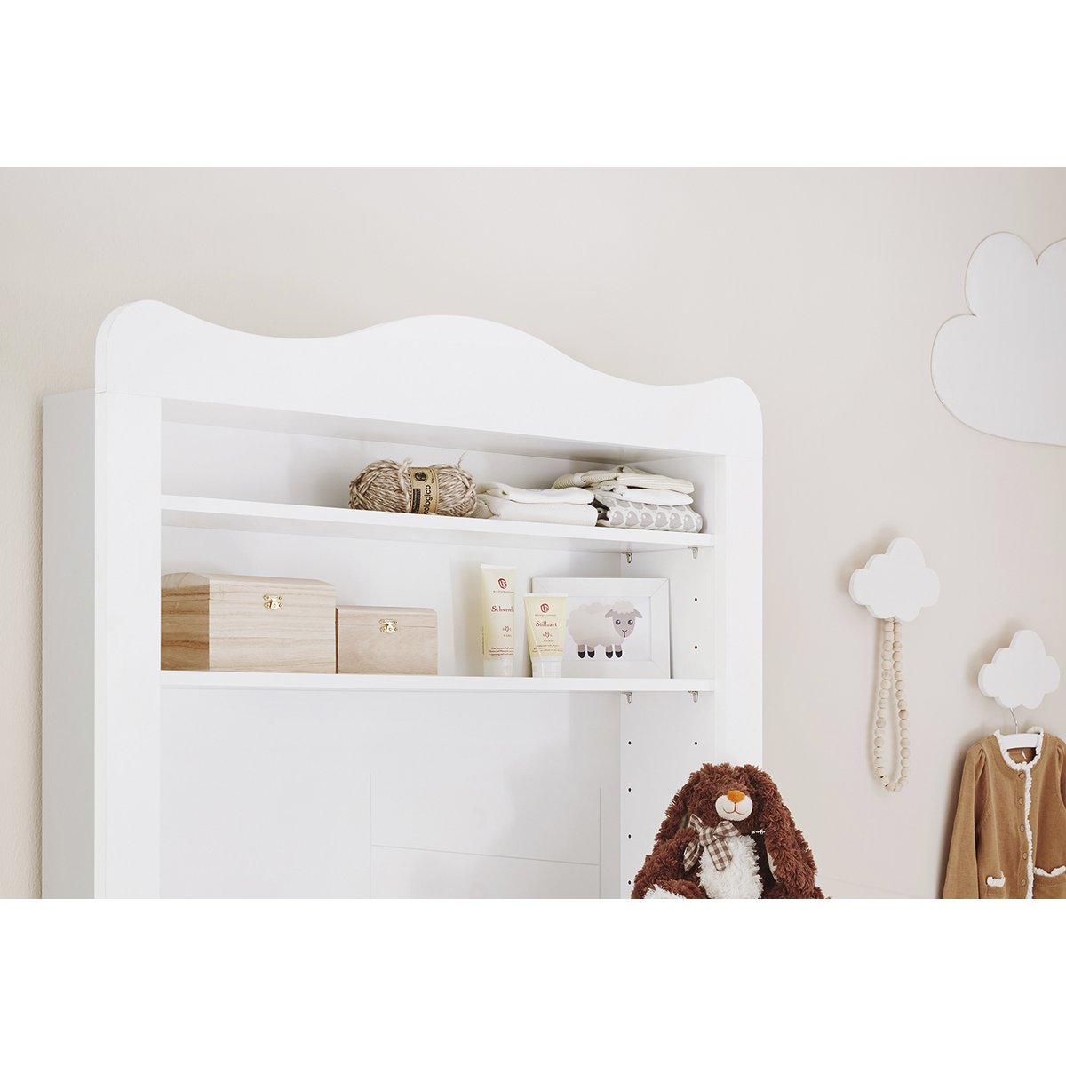 Extra breed Florentina commode-opzetstuk met twee planken