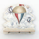 Dekornik Balloon wandplank met 3 haakjes
