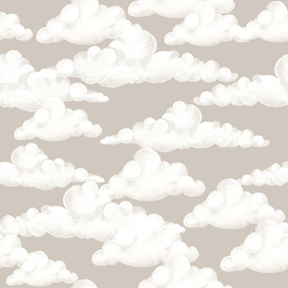 Dekornik Classic Velveteen clouds beige kinderbehang