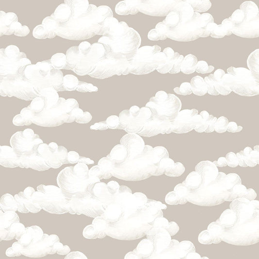 Dekornik Classic Velveteen clouds beige kinderbehang
