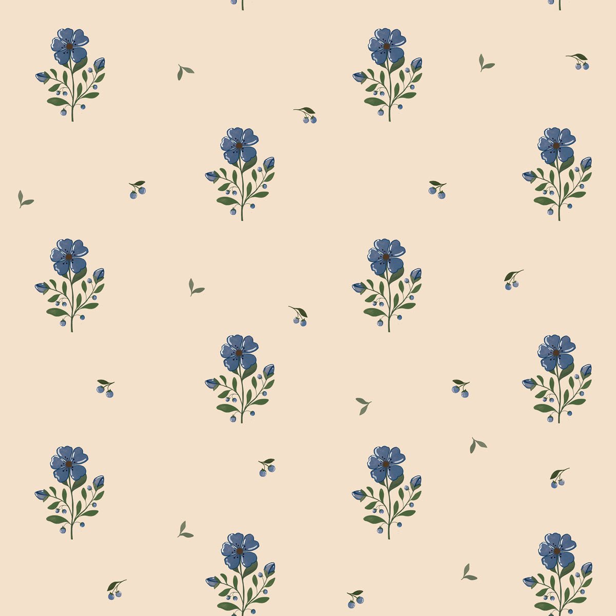 Dekornik Dreamy Vintage Flowers Kindertapete
