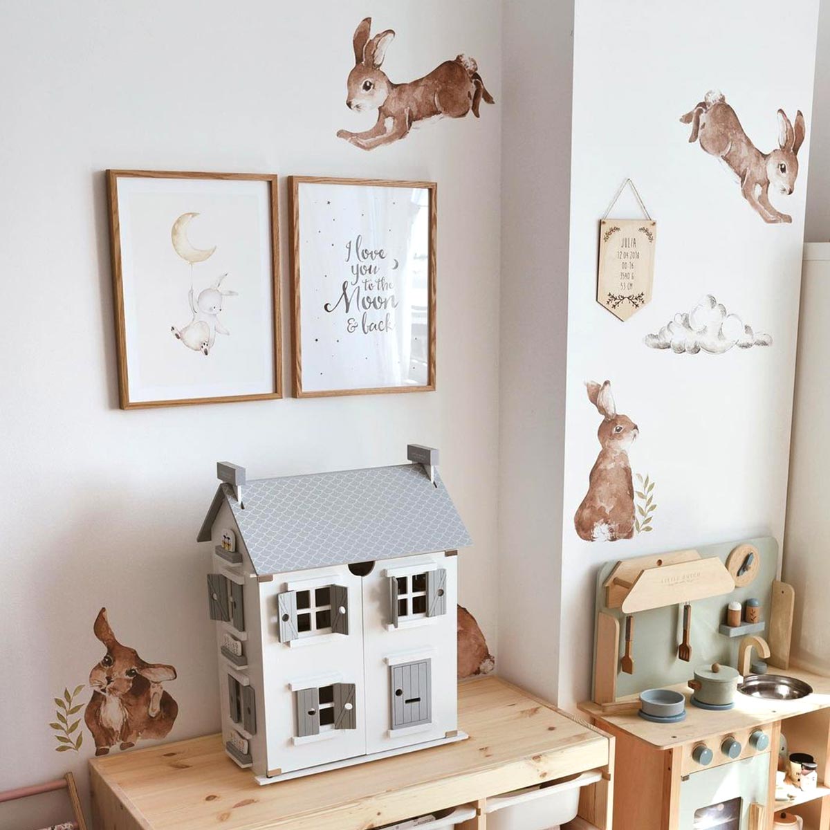 Dekornik Happy Rabbits Wonderland Wandsticker-Set