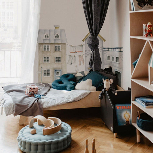 Dekornik Dolce Vita Porticello muursticker achter het bed