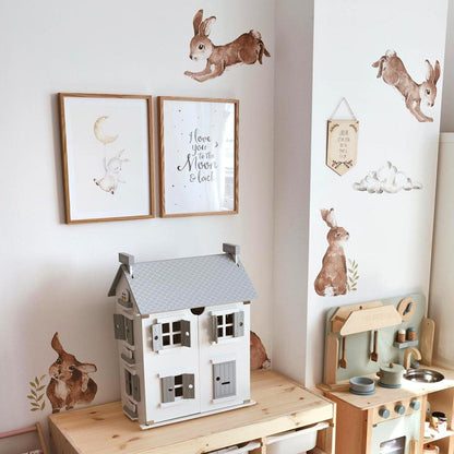 Dekornik Happy Rabbits Wonderland muurstickerset