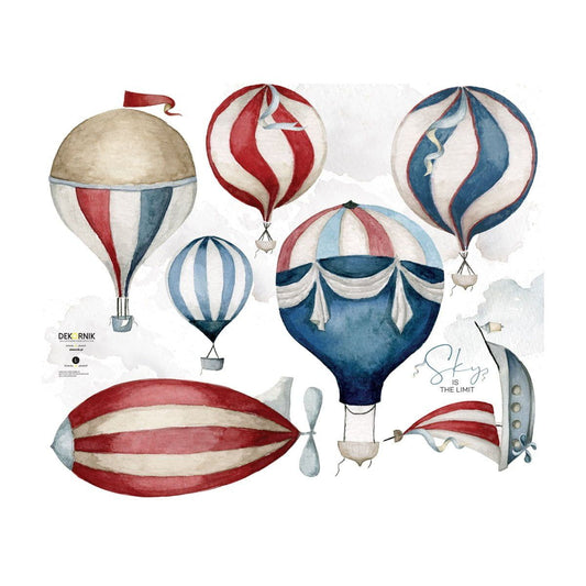 Dekornik Sky Is The Limit Balloons muurstickerset