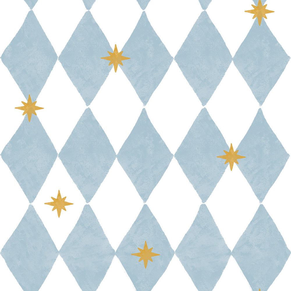 Dekornik French diamonds with stars kinderbehang