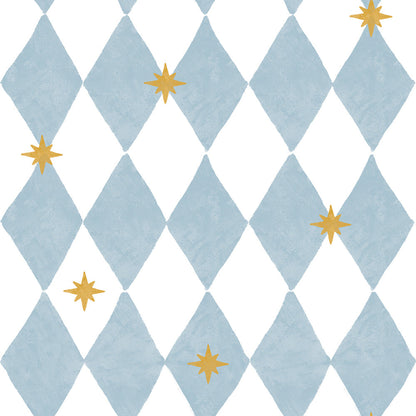 Dekornik French diamonds with stars kinderbehang
