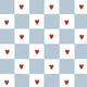 Dekornik French hearts check kinderbehang