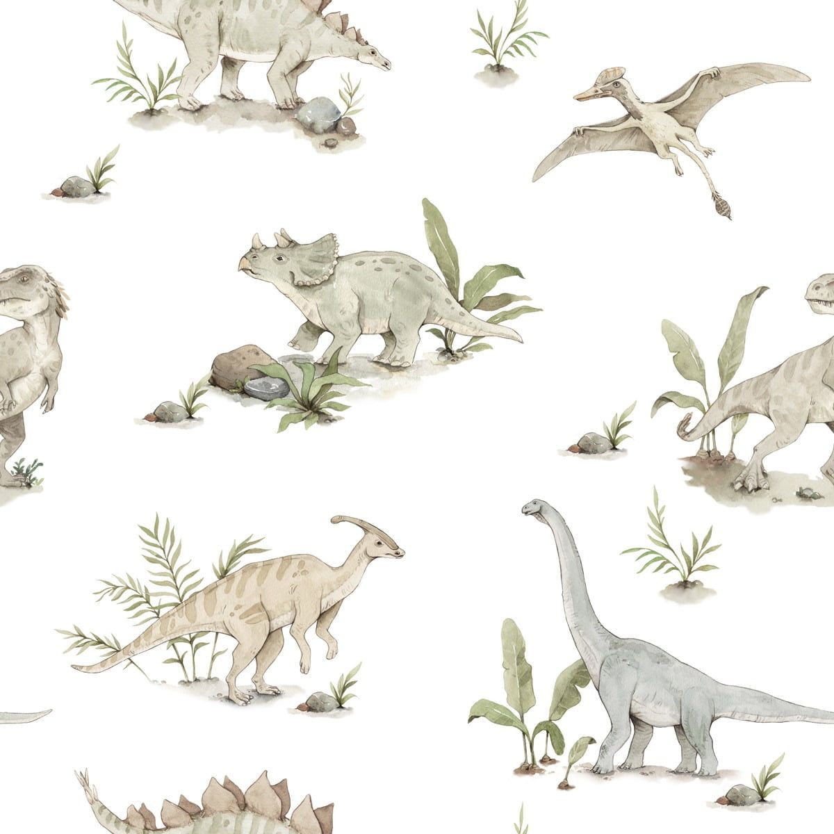 Dekornik Happy Dinos kinderbehang
