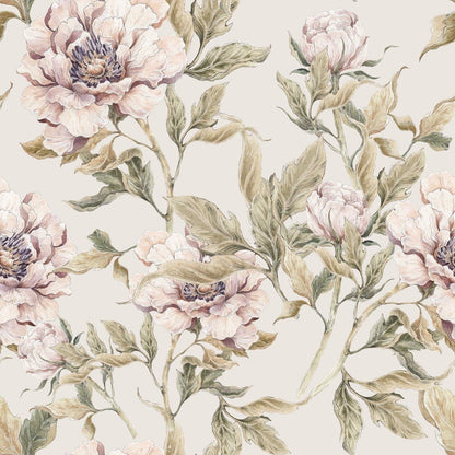 Dekornik Peonies Beige kinderbehang