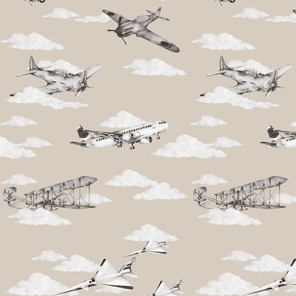 Dekornik Planes Sepia kinderbehang