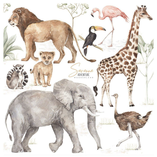 Dekornik Savanna Wonderland muurstickerset