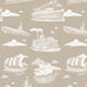 Dekornik Ships Sepia Screen kinderbehang