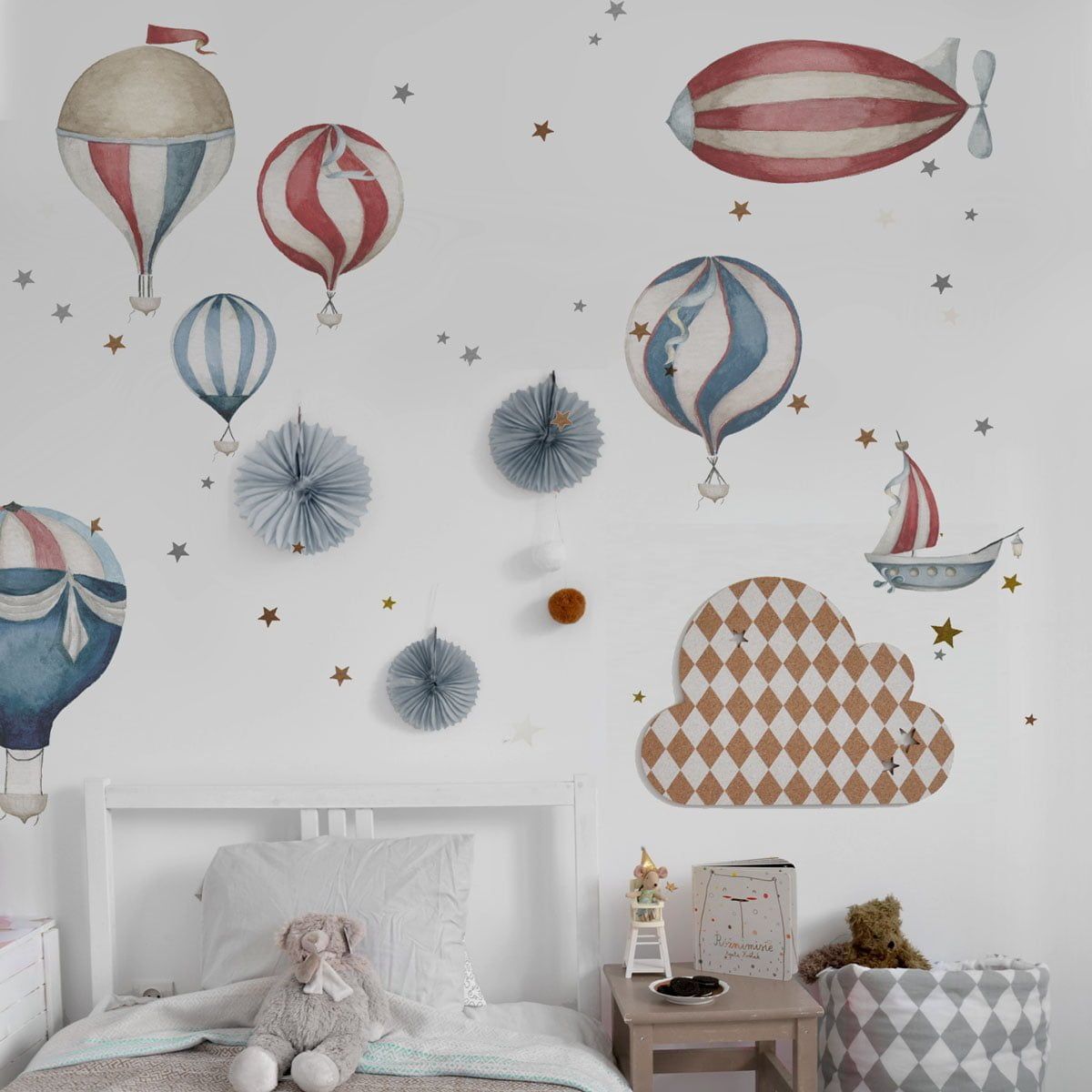 Dekornik Sky Is The Limit Balloons muurstickerset
