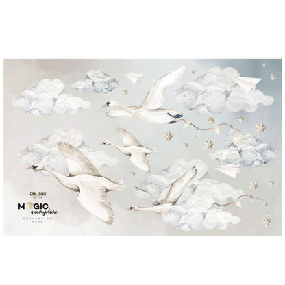 Dekornik Swans muursticker - Magic is Everywhere