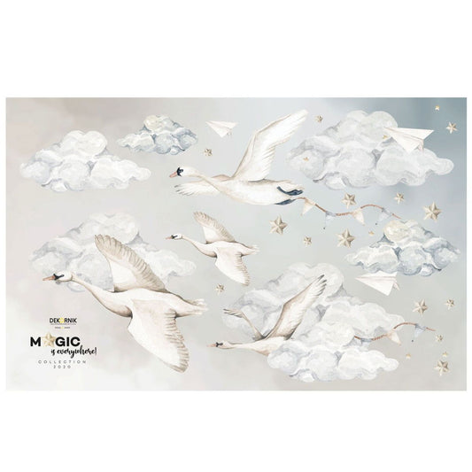 Dekornik Swans muursticker - Magic is Everywhere