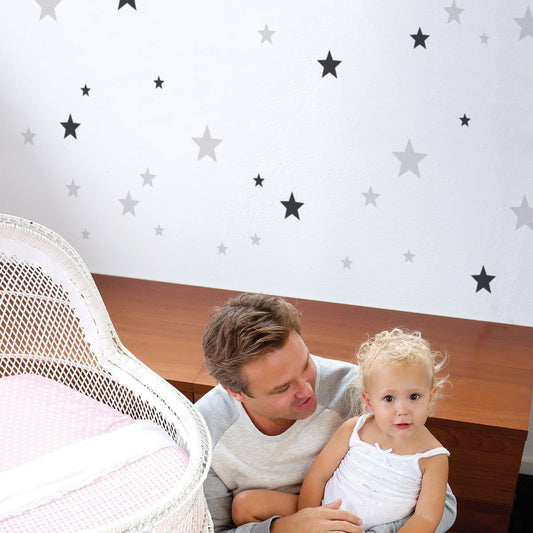 Set: Stars Gray Black - 