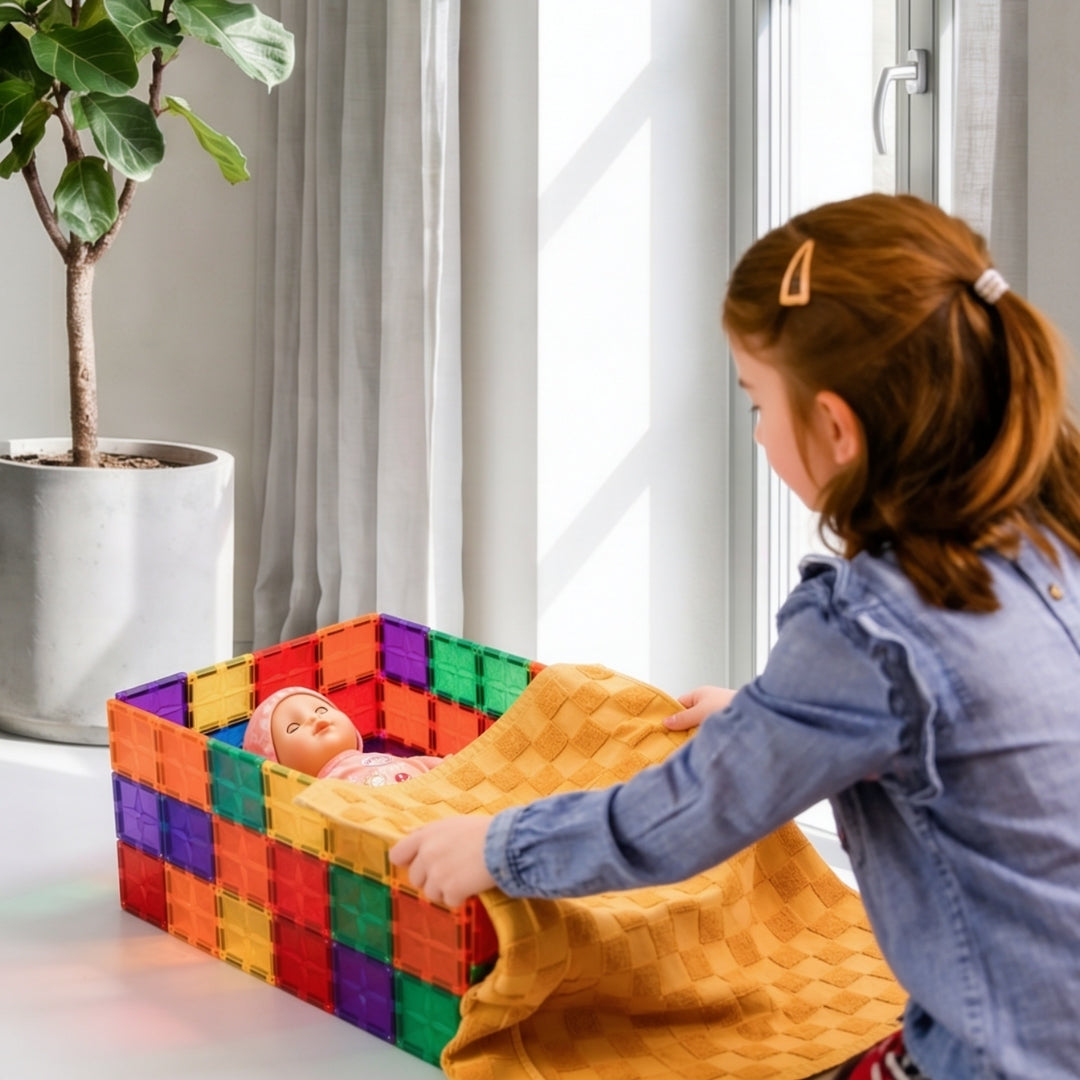 Coblo Magnetische Tegels Classic XL Box – 250 stuks in gebruik