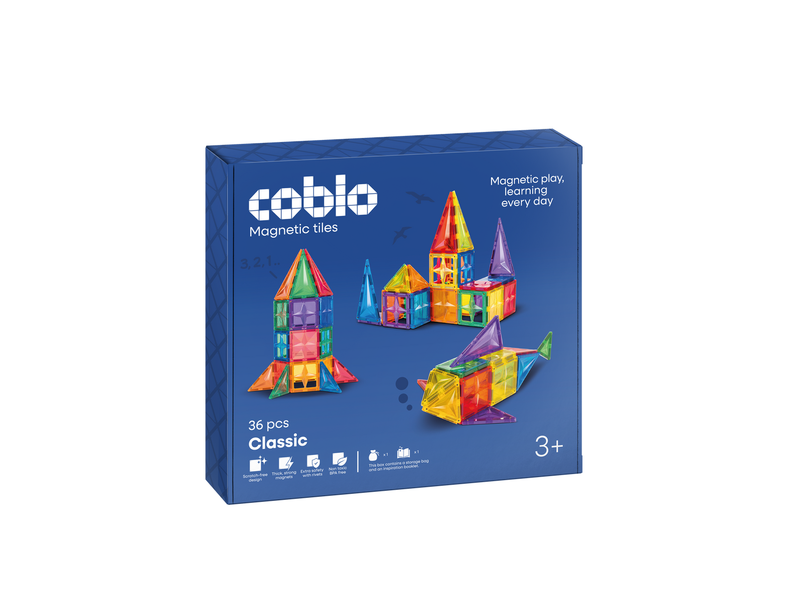 Coblo Classic 36 magnetische tegels verpakking