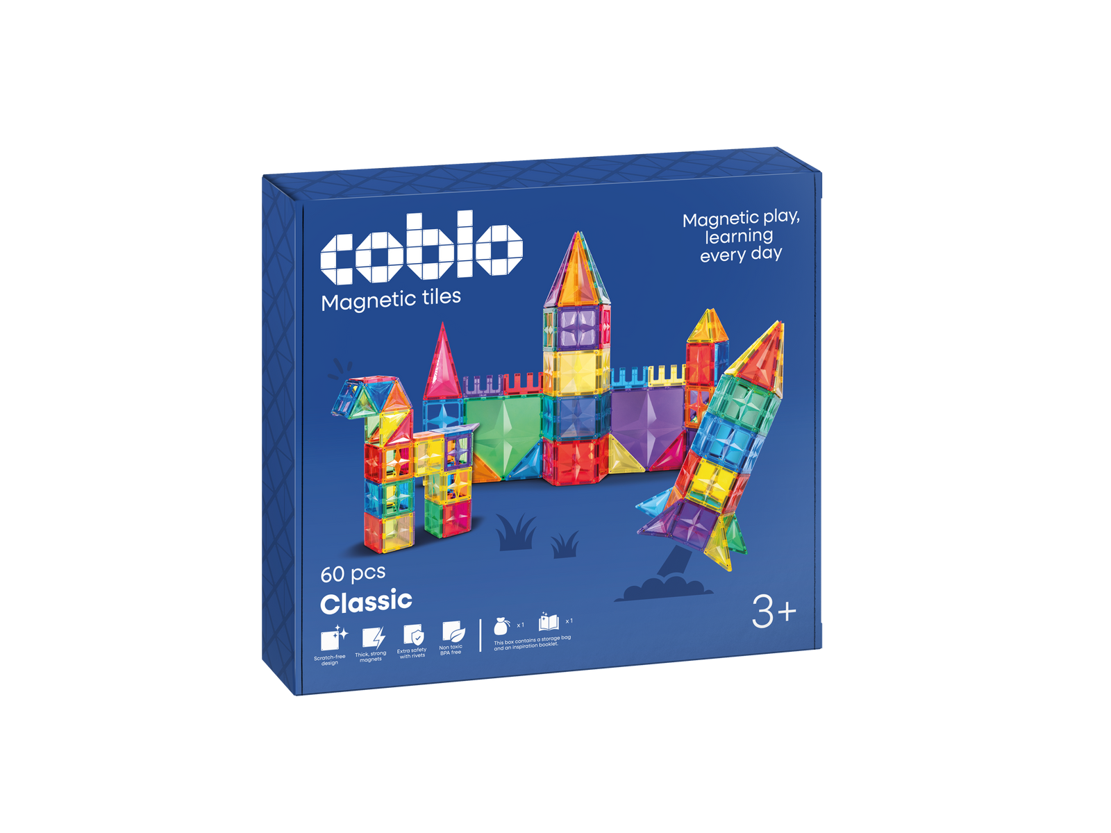 Coblo Magnetische Tegels Classic – 60 stuks verpakking
