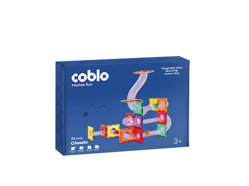 Coblo Magnetische Knikkerbaan Classic – uitbreiding 35 stuks verpakking